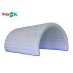 PVC Tarpaulin Inflatable Party Tunnel Outdoor Led Light Blow Up Sport Tunnel for sale