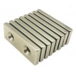 Professional Strong Countersunk Rare Earth Magnets Silver Color for sale