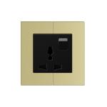 Universal 13A Plug Socket 3 Round Holes Aluminum Material Frame for sale