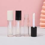 Square Plastic Lip Glaze Tube Simple With Brush And Printable Logo