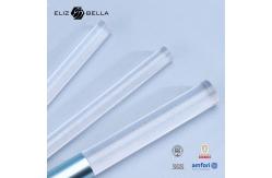 China Customized Logo Face Makeup Brushes With 100% Synthetic Hair Aluminium Ferrule supplier