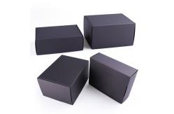 China Black Custom Flat Shipping Mailer Boxes With Custom Design supplier
