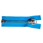Bone Puller Open End Metal Big Teeth Zipper HS Code 9607110000 Bright Blue Tape for sale