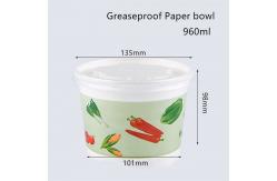 China Flexo Printing Greaseproof Disposable Paper Bowl For Soup supplier