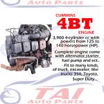 Truck Diesel Engine 4BT 3.9L 4 Cylinder Reconditioned 4BT Motor for sale