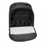 Oxford Backpack Tool Bag Black Multi Pocket Tool Bag With Waist Bag