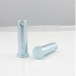 Carbon Steel Flat / Round Head Clevis Pin With Grooved Ends for sale