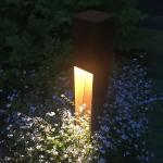 120V Led Garden Bollard Lights Customized Thickness Energy Saving