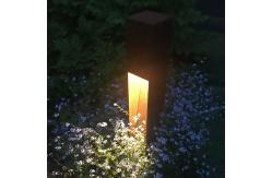 China 120V Led Garden Bollard Lights Customized Thickness Energy Saving supplier