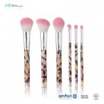 PVC Sleeves 6pcs Artificial Fiber Travel Makeup Brush Set for sale