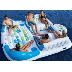 Large Inflatable Floating Island , Inflatable Lounge Water Floating Games For Leisure for sale