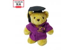 China Doctorial Hat Teddy Bear Stuffed Toy OEM Custom Plush Animal Toys supplier
