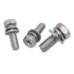 Cross Recessed Hexagon Bolt With Indentation And Washer Assemblies GB 9074.13 Standard