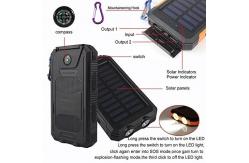 China OEM ODM Solar Powered Power Bank 10000mah Solar Powerbank With Li-Polymer Battery supplier