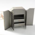 Luxury Custom Double Door Cosmetic Gift Box Exquisite Empty Packaging For Premium Cosmetic Sets for sale