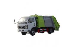 China 5CBM 4x2 Dongfeng Rubbish Compactor Truck Euro 3 With Back Bucket supplier