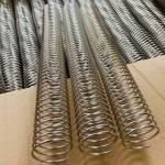 4:1 Pitch 1-1/4 Plated Metal Book Binding Coil , Suitable For High-End Notebooks for sale
