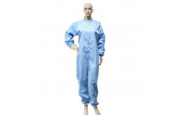 China Antistatic Cleanroom Suit ESD Polyester Jumpsuit Work Clothing Lab Coat supplier