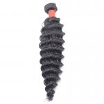 10A Deep Wave Brazilian Hair Bundle 100% Virgin Human Curly Hair Weave Extension for sale