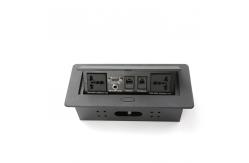 China Power And Netphone Integrated Desk Mounted Power Sockets For Conference supplier