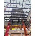 Outdoor Glass Advertising Transparent LED Screen 500x1000mm p3.91 for window led display,1920hz Nova brand control for sale