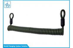 China Custom Coating PVC Extension Spring Safety Cable / Multi Tool Lanyard supplier