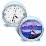 Promotional Modern Plastic Blank Sublimation Alarm Clock 6 Colors for sale