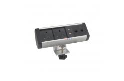 China Usb Port 3 Ways Clamp On Conference Table Socket supplier