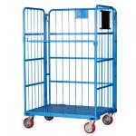 China Foldable Steel Warehouse Metal Storage Rolling Container Cage manufacturer