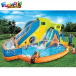 Fire - Retardant  Backyard 0.55mm Outdoor Inflatable Water Slides for sale