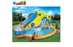 China Fire - Retardant  Backyard 0.55mm Outdoor Inflatable Water Slides supplier