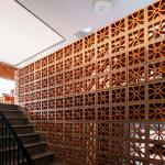 Natural Red Clay Terracotta Hollow Blocks Jaali Tiles For Wall Cladding Wind Brick Size 200X200 Mm Square Pattern for sale
