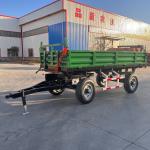 Agricultural Four Wheel Farm Trailer Two Axle Green Colour 7CX-5 5T for sale
