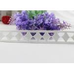 Chemical Polyester Lace Trim By The Yard With Hollow Out Geometric Rhombus Design