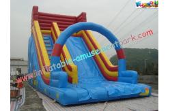 China 9M PVC Tarpaulin Commercial Inflatable Slide , Inflatable Bouncer Slides Games supplier