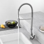 Smart Sensor Single Hole Kitchen Faucet Brushed Nickel for sale