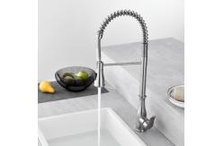 China Smart Sensor Single Hole Kitchen Faucet Brushed Nickel supplier