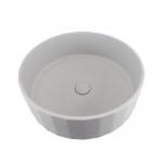 Round Matte Finish Concrete Art Basin Bathroom Countertop Sink for sale