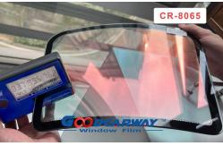 China 83% CR-8065 Red Sunshine Chameleon Film For Car Clear Vision 2mil supplier