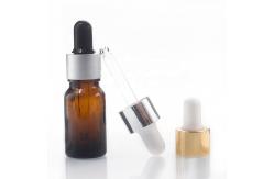 China YUHUA 10ml Amber Glass Bottles 0.3 Oz Brown Essential Oil Bottle supplier