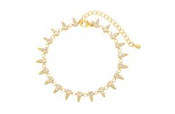 China Beaded Moonstone Bangle Bracelet supplier