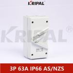 63A 440V Single Phase IP66 Weatherproof Isolating Switch Outdoor for sale