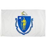 Sharp Patterns Accurate Colors Massachusetts Flag Dye-sublimation Technology for sale