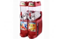 China Frozen Granita Ice Slush Machine , Commercial Double - Bowl Slush Maker supplier