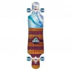 Layback Longboards Bamboo Pipe Dreams Drop-Through Longboard Complete Skateboard - 9.75 x 40 for sale