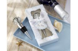 China Elegant Silver Shell Wine Stopper For Stylish Preservation supplier