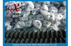 China Football Field PVC Coated Chain Link Mesh Fence With Diameter 0.4mm supplier