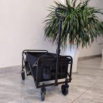 Mini Folding Wagon Trolley Load Capacity 80-100LB Oxford PVC Cloth Material for sale