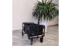 China Mini Folding Wagon Trolley Load Capacity 80-100LB Oxford PVC Cloth Material supplier