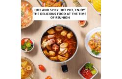 China 1.2L Electric Hot Pot Cooker Electric Cooking Pot With Separable Base supplier